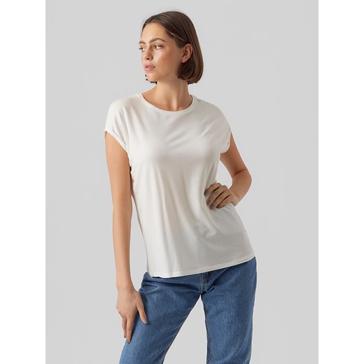 Vero Moda Koszulka &quot;Vmava&quot; w kolorze białym ze sklepu Limango Polska w kategorii Bluzki damskie - zdjęcie 163724672