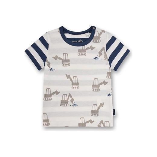 Sanetta Kidswear Koszulka &quot;Little Builder&quot; w kolorze kremowo-granatowym ze sklepu Limango Polska w kategorii Koszulki niemowlęce - zdjęcie 163728572