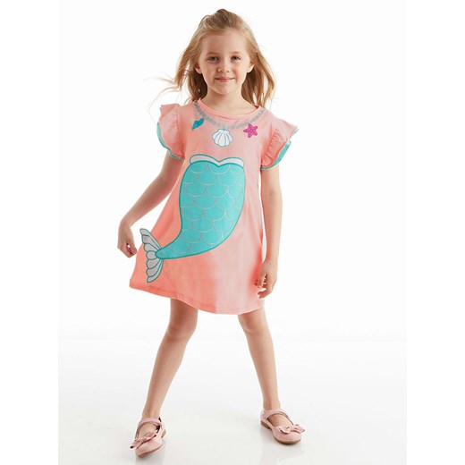 Denokids Sukienka &quot;Mermaid&quot; w kolorze brzoskwiniowym ze sklepu Limango Polska w kategorii Sukienki dziewczęce - zdjęcie 163731893