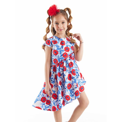 Denokids Sukienka &quot;Poppy&quot; w kolorze czerwono-niebieskim ze sklepu Limango Polska w kategorii Sukienki dziewczęce - zdjęcie 163731963