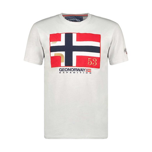 Geographical Norway Koszulka w kolorze jasnoszarym ze sklepu Limango Polska w kategorii T-shirty męskie - zdjęcie 163737954