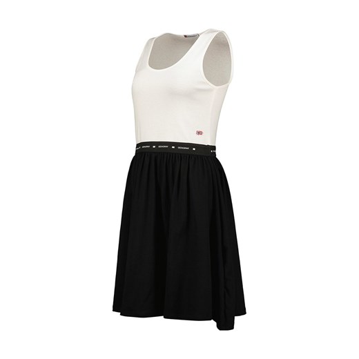 Geographical Norway Sukienka &quot;Jodia&quot; w kolorze czarno-białym Geographical Norway L promocja Limango Polska