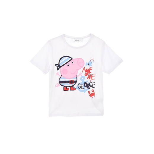 Peppa Pig Koszulka &quot;Świnka Peppa&quot; w kolorze białym ze sklepu Limango Polska w kategorii Bluzki dziewczęce - zdjęcie 163740071