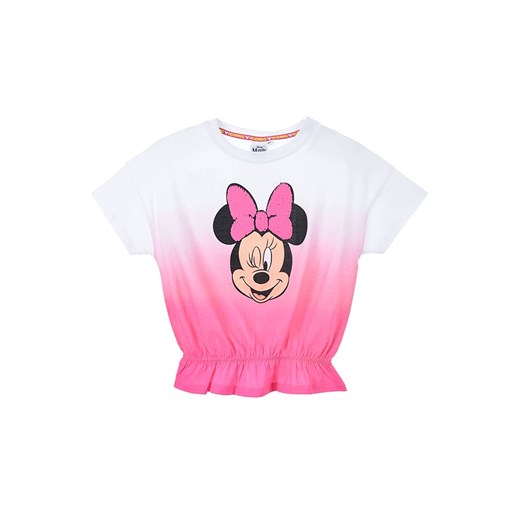 MINNIE MOUSE Koszulka &quot;Minnie&quot; w kolorze biało-różowym Minnie Mouse 104 wyprzedaż Limango Polska