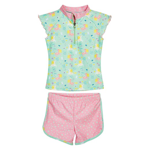 Playshoes 2-częściowy zestaw kąpielowy w kolorze miętowo-jasnoróżowym Playshoes 74/80 Limango Polska promocyjna cena