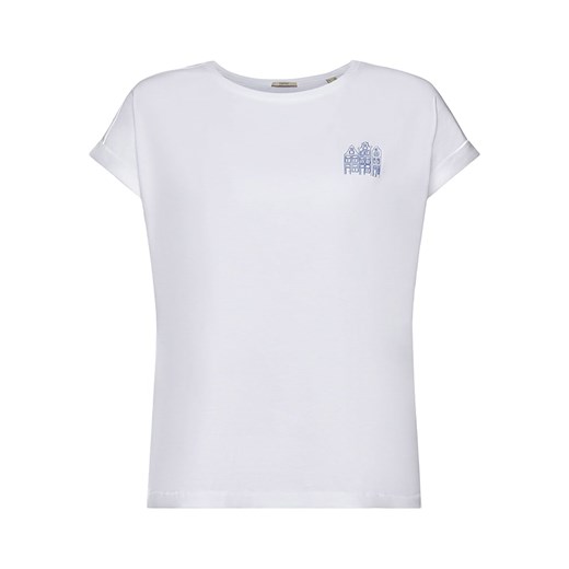 ESPRIT Koszulka w kolorze białym ze sklepu Limango Polska w kategorii Bluzki damskie - zdjęcie 163745042