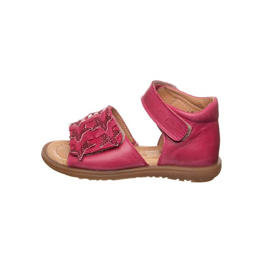 POM POM Skórzane sandały w kolorze różowym ze sklepu Limango Polska w kategorii Sandały dziecięce - zdjęcie 163749011