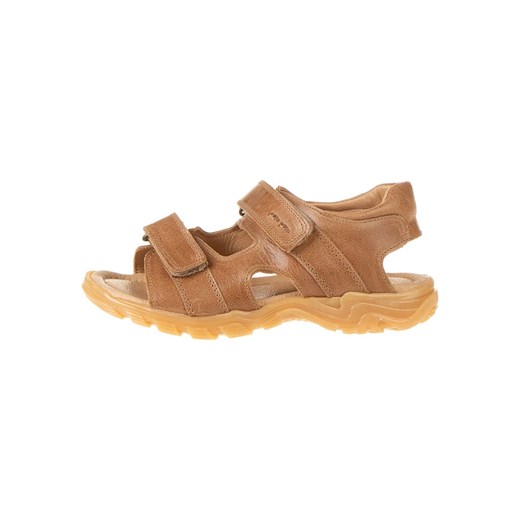 POM POM Skórzane sandały w kolorze jasnobrązowym ze sklepu Limango Polska w kategorii Sandały dziecięce - zdjęcie 163749091