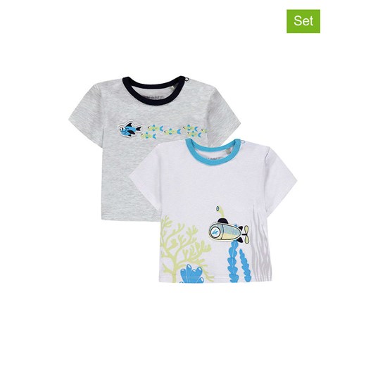Kanz Koszulki (2 szt.) w kolorze białym i niebieskim ze sklepu Limango Polska w kategorii Koszulki niemowlęce - zdjęcie 163758091