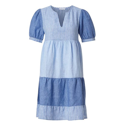 Rich &amp; Royal Lniana sukienka w kolorze błękitno-niebieskim ze sklepu Limango Polska w kategorii Sukienki - zdjęcie 163760553