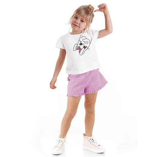Denokids 2-częściowy zestaw w kolorze biało-fioletowym ze sklepu Limango Polska w kategorii Komplety dziewczęce - zdjęcie 163762362