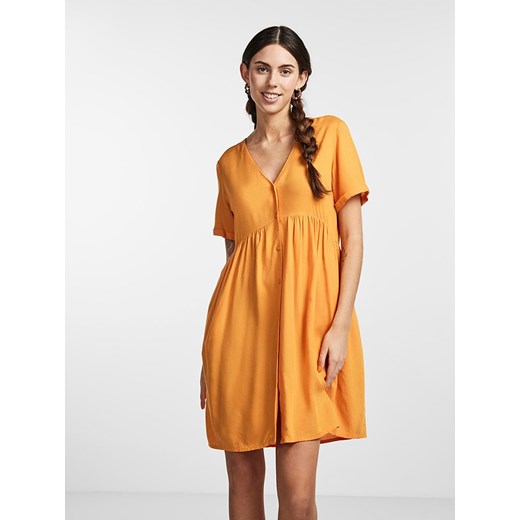 Pieces Sukienka w kolorze pomarańczowym ze sklepu Limango Polska w kategorii Sukienki - zdjęcie 163762850
