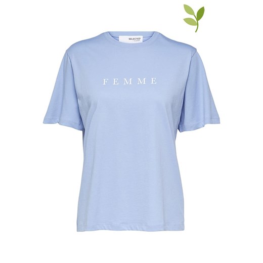 SELECTED FEMME Koszulka w kolorze błękitnym Selected Femme M okazyjna cena Limango Polska