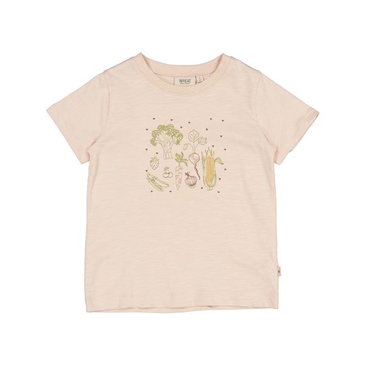 Wheat Koszulka &quot;Vegetables Embroidery&quot; w kolorze jasnoróżowym ze sklepu Limango Polska w kategorii Bluzki dziewczęce - zdjęcie 163770174