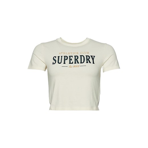 Superdry Koszulka w kolorze kremowym ze sklepu Limango Polska w kategorii Bluzki damskie - zdjęcie 163773310