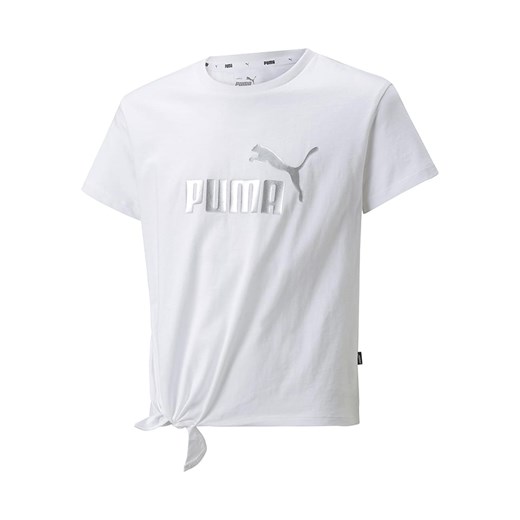 Puma Koszulka &quot;ESS+&quot; w kolorze białym ze sklepu Limango Polska w kategorii Bluzki dziewczęce - zdjęcie 163781391