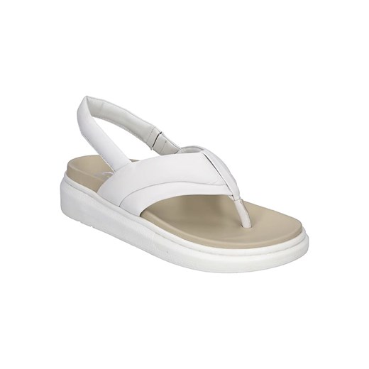 Gerry Weber Skórzane sandały w kolorze białym ze sklepu Limango Polska w kategorii Sandały damskie - zdjęcie 163784052