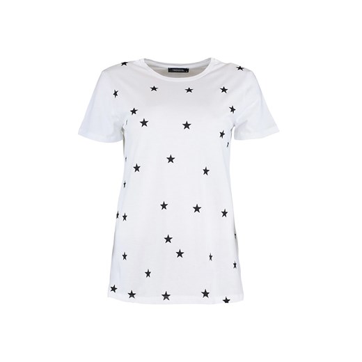 trendyol Koszulka w kolorze białym ze sklepu Limango Polska w kategorii Bluzki damskie - zdjęcie 163786264