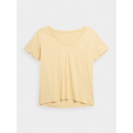 4F Koszulka w kolorze żółtym ze sklepu Limango Polska w kategorii Bluzki damskie - zdjęcie 163789882
