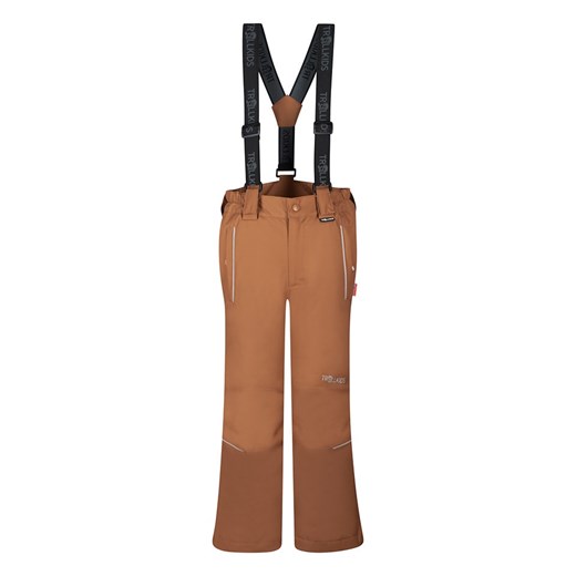 Trollkids Spodnie narciarskie &quot;Holmenkollen&quot; - Slim fit - w kolorze jasnobrązowym ze sklepu Limango Polska w kategorii Spodnie chłopięce - zdjęcie 163791441