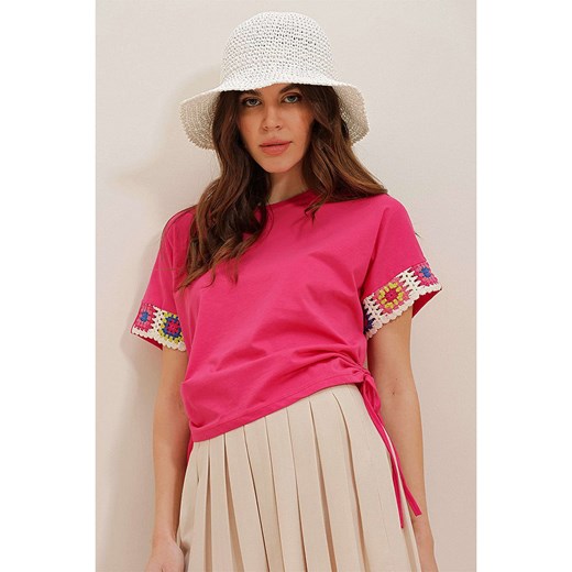 Defile Koszulka w kolorze różowym ze sklepu Limango Polska w kategorii Bluzki damskie - zdjęcie 163791870