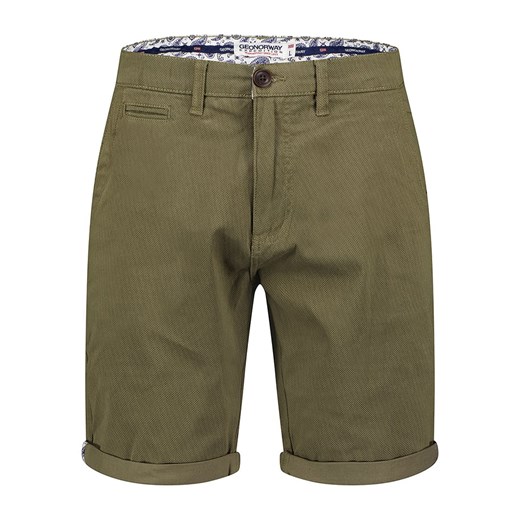 Geographical Norway Bermudy &quot;Pacome&quot; w kolorze khaki ze sklepu Limango Polska w kategorii Spodenki męskie - zdjęcie 163792863
