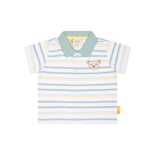 Steiff Koszulka polo w kolorze zielono-kremowym ze sklepu Limango Polska w kategorii Koszulki niemowlęce - zdjęcie 163795700
