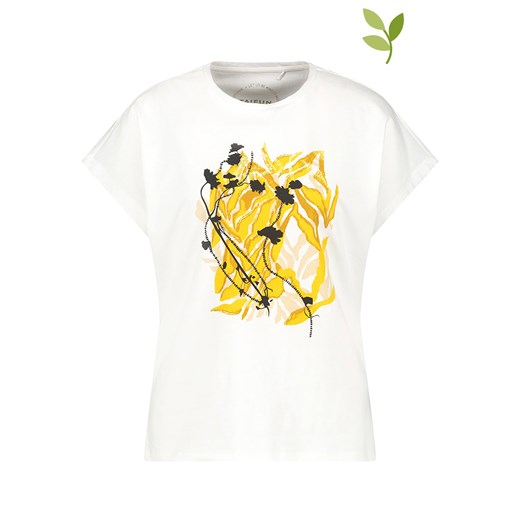 TAIFUN Koszulka w kolorze białym ze sklepu Limango Polska w kategorii Bluzki damskie - zdjęcie 163800681
