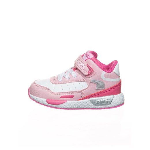Primigi Skórzane sneakersy w kolorze różowo-białym Primigi 24 okazyjna cena Limango Polska