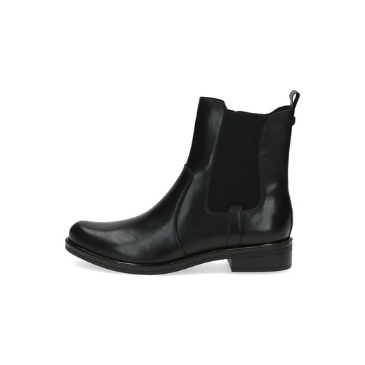 Caprice Skórzane botki w kolorze czarnym ze sklepu Limango Polska w kategorii Botki - zdjęcie 163806594