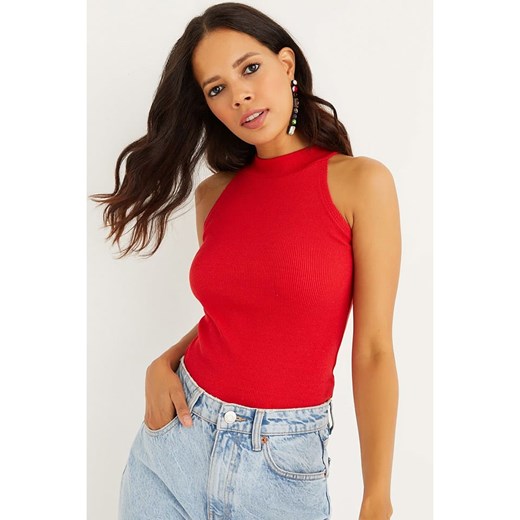 Cool and sexy Top w kolorze czerwonym ze sklepu Limango Polska w kategorii Bluzki damskie - zdjęcie 163808163
