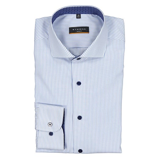 Eterna Koszula - Slim fit - w kolorze błękitnym Eterna 42 Limango Polska wyprzedaż