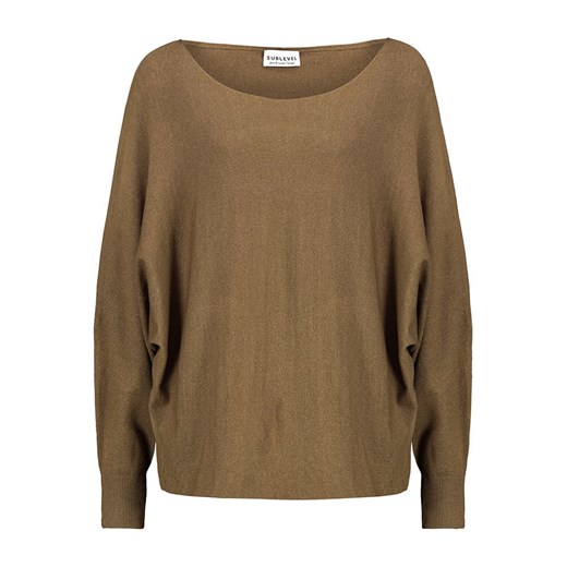 Sublevel Sweter w kolorze jasnobrązowym ze sklepu Limango Polska w kategorii Swetry damskie - zdjęcie 163810004