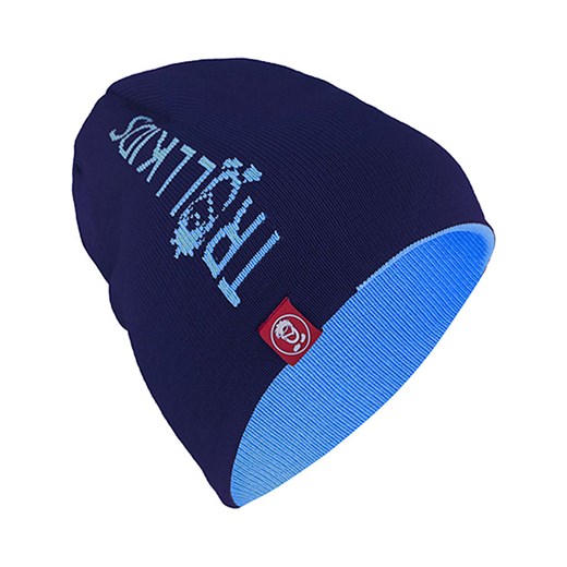 Trollkids Dwustronna czapka beanie &quot;Troll&quot; w kolorze błękitno-granatowym ze sklepu Limango Polska w kategorii Czapki dziecięce - zdjęcie 163813910