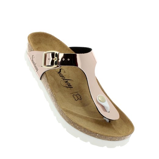 Sunbay Japonki &quot;Camelia&quot; w kolorze miedzianym ze sklepu Limango Polska w kategorii Klapki damskie - zdjęcie 163814454