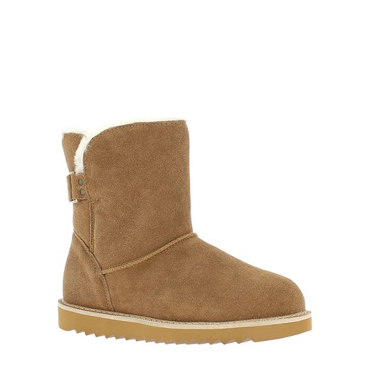 Gooce Skórzane botki zimowe &quot;Colorado&quot; w kolorze jasnobrązowym ze sklepu Limango Polska w kategorii Śniegowce damskie - zdjęcie 163814950