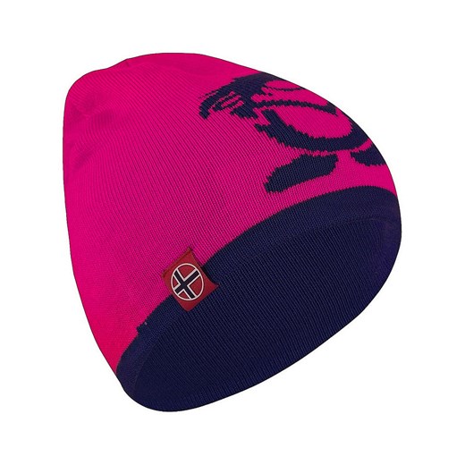 Trollkids Dwustronna czapka beanie &quot;Troll&quot; w kolorze granatowo-różowym ze sklepu Limango Polska w kategorii Czapki dziecięce - zdjęcie 163815701