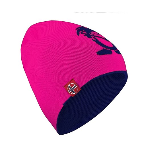 Trollkids Dwustronna czapka beanie &quot;Troll&quot; w kolorze różowo-granatowym ze sklepu Limango Polska w kategorii Czapki dziecięce - zdjęcie 163815703