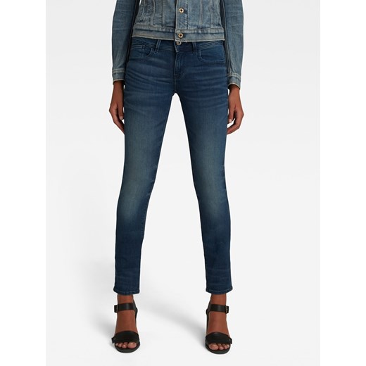 G-Star Dżinsy - Skinny fit - w kolorze niebieskim ze sklepu Limango Polska w kategorii Jeansy damskie - zdjęcie 163816171