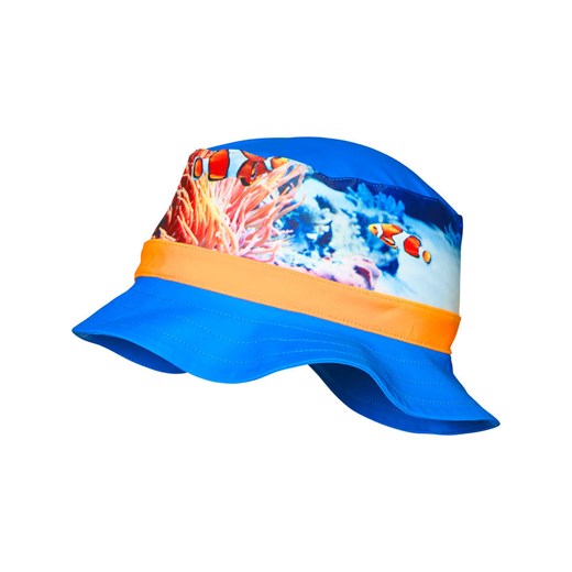 Playshoes Kapelusz przeciwsłoneczny w kolorze niebieskim ze wzorem Playshoes 53 cm wyprzedaż Limango Polska