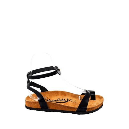 Moosefield Skórzane sandały w kolorze czarnym Moosefield 40 promocyjna cena Limango Polska