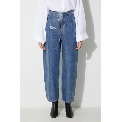 MM6 Maison Margiela jeansy Pants 5 Pockets damskie high waist S62LB0155 ze sklepu PRM w kategorii Jeansy damskie - zdjęcie 163821043