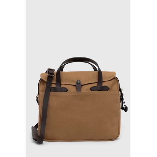 Filson torba Original Briefcase kolor beżowy FMBAG0004 ze sklepu PRM w kategorii Torby materiałowe - zdjęcie 163821061