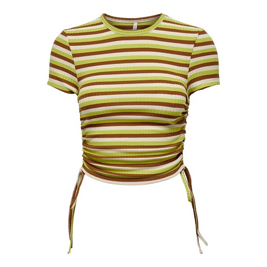 ONLY Koszulka &quot;Wendy&quot; w kolorze zielono-brązowym ze sklepu Limango Polska w kategorii Bluzki damskie - zdjęcie 163828471