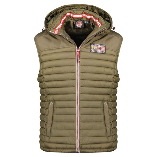 Geographical Norway Kamizelka pikowana &quot;Vadalmo&quot; w kolorze khaki ze sklepu Limango Polska w kategorii Kamizelki męskie - zdjęcie 163830472