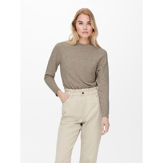 ONLY Sweter &quot;Rica&quot; w kolorze szarobrązowym ze sklepu Limango Polska w kategorii Swetry damskie - zdjęcie 163831442