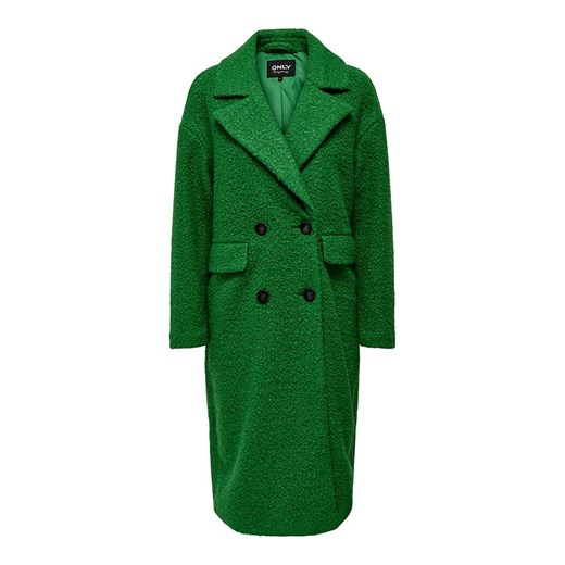 ONLY Płaszcz pluszowy &quot;Valeria&quot; w kolorze zielonym ze sklepu Limango Polska w kategorii Płaszcze damskie - zdjęcie 163832102