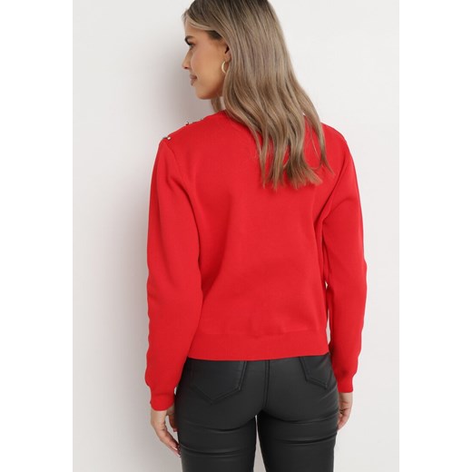 Sweter damski Born2be z okrągłym dekoltem 
