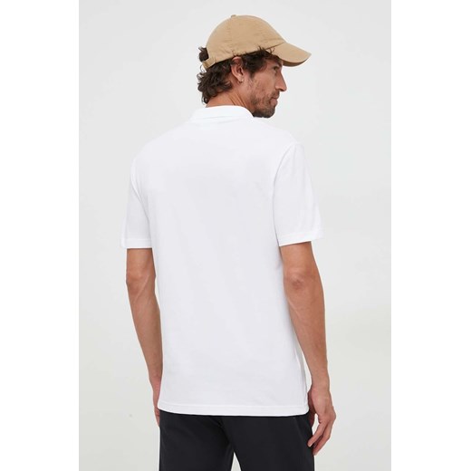 T-shirt męski biały Lacoste z krótkimi rękawami 