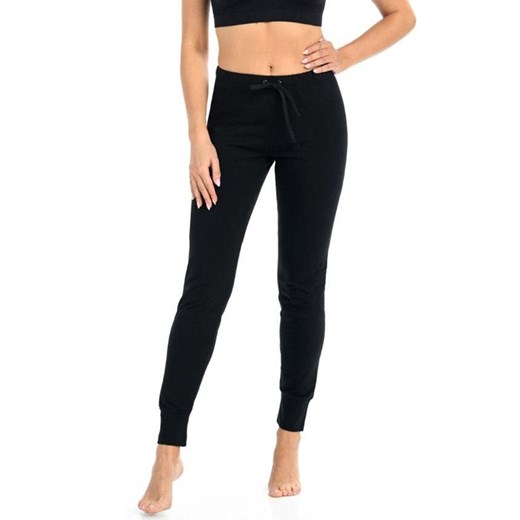 Bawełniane spodnie dresowe czarne Ava 2230, Kolor czarny, Rozmiar L, Teyli ze sklepu Intymna w kategorii Spodnie damskie - zdjęcie 163834694